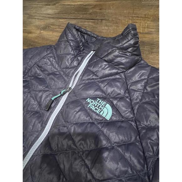 THE NORTH FACE Jacket ThermoBall Insulated Puffer Ripstop Nylon Purple Sz Sm - Picture 3 of 6